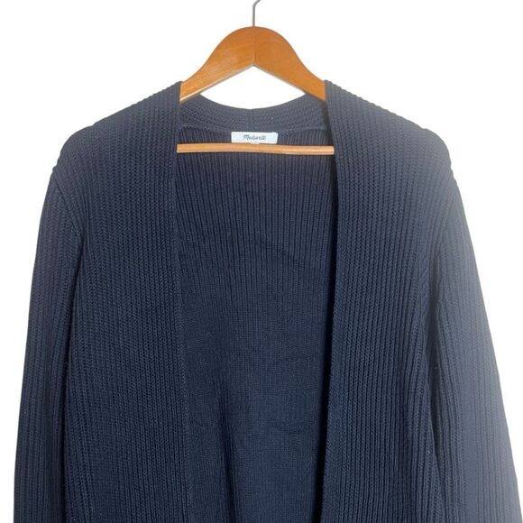 Madewell 100% cotton black open cardigan - Picture 2 of 7